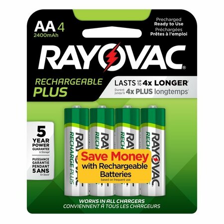 RAYOVAC BATTERY PLATINUM AA, 4PK PL714-4 GENE